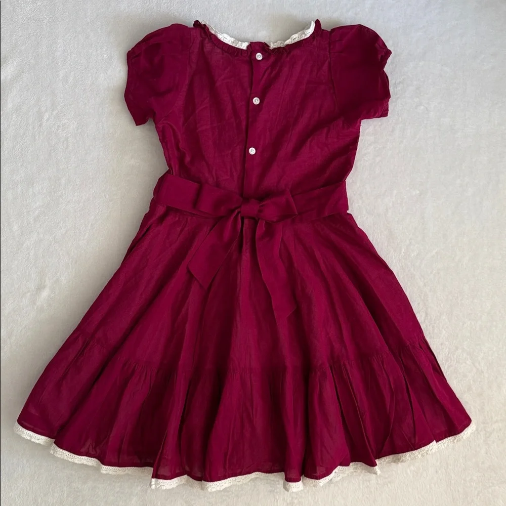 {WDW} Well Dressed Wolf | Berry Emily Dress Cotton Embroidered Heirloom (12) - Picture 9 of 14